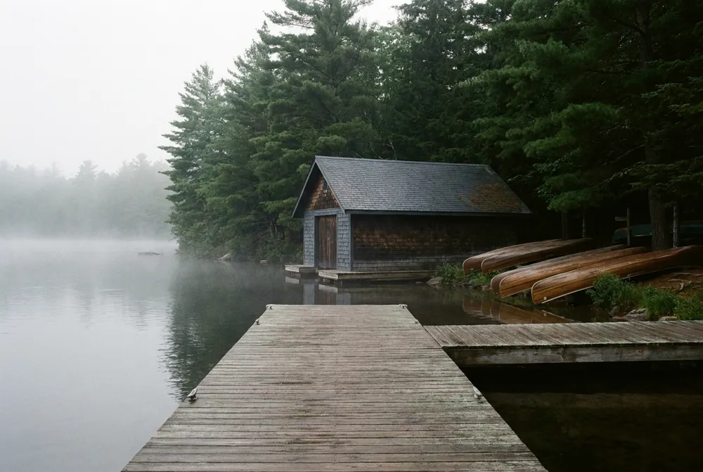 Illustration: camp waterfront