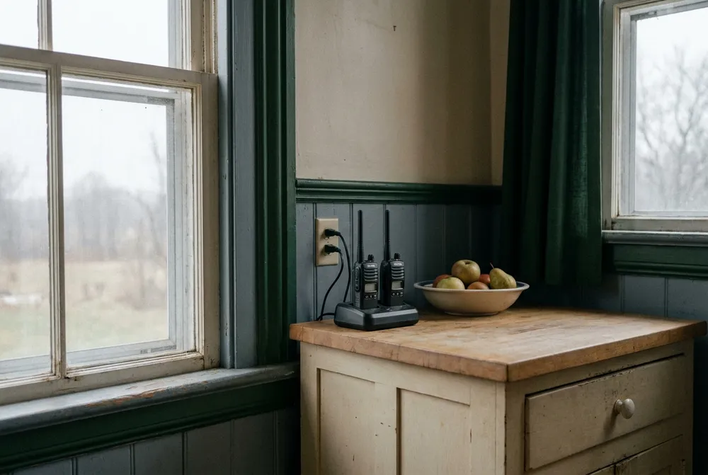 Illustration: kitchen-counter radios